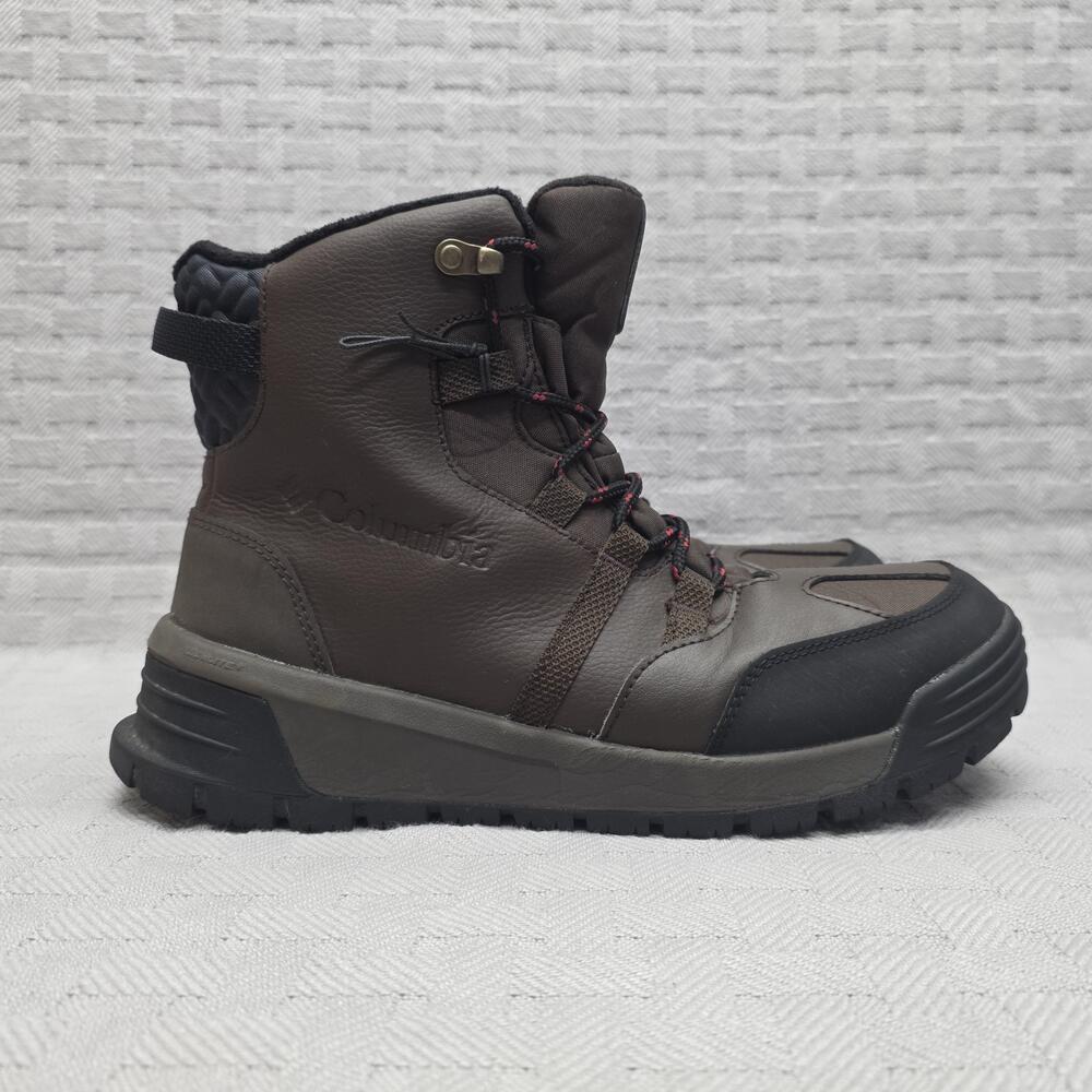 Columbia YM5975-231 Boots Mens Size 9.5 Brown Waterproof Insulated Lined
